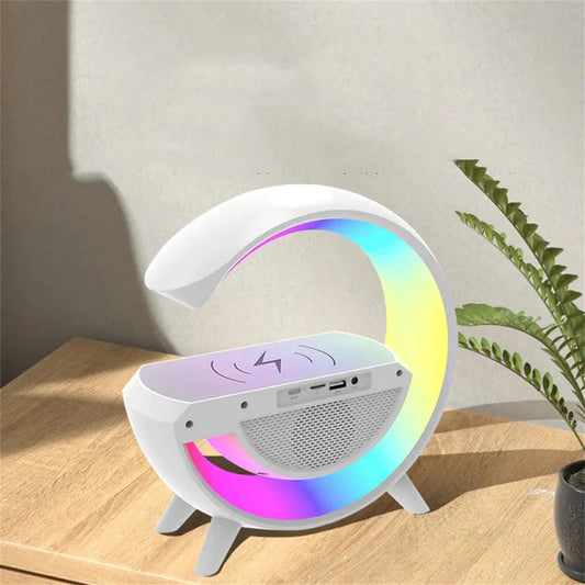 Bluetooth Speaker and Wireless Charger G Google LED RGB